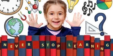 Children engaged in learning activities at school, fostering growth through development stages.