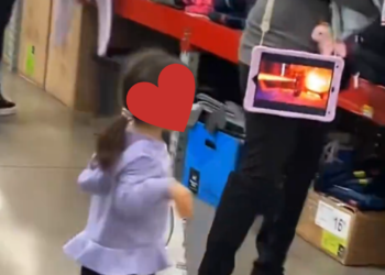 Mom Uses Tablet Harness to Shop Hands-Free & the Internet Has Declared Her Child ‘Doomed’
