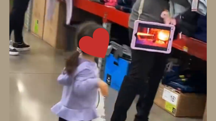 Mom Uses Tablet Harness to Shop Hands-Free & the Internet Has Declared Her Child ‘Doomed’